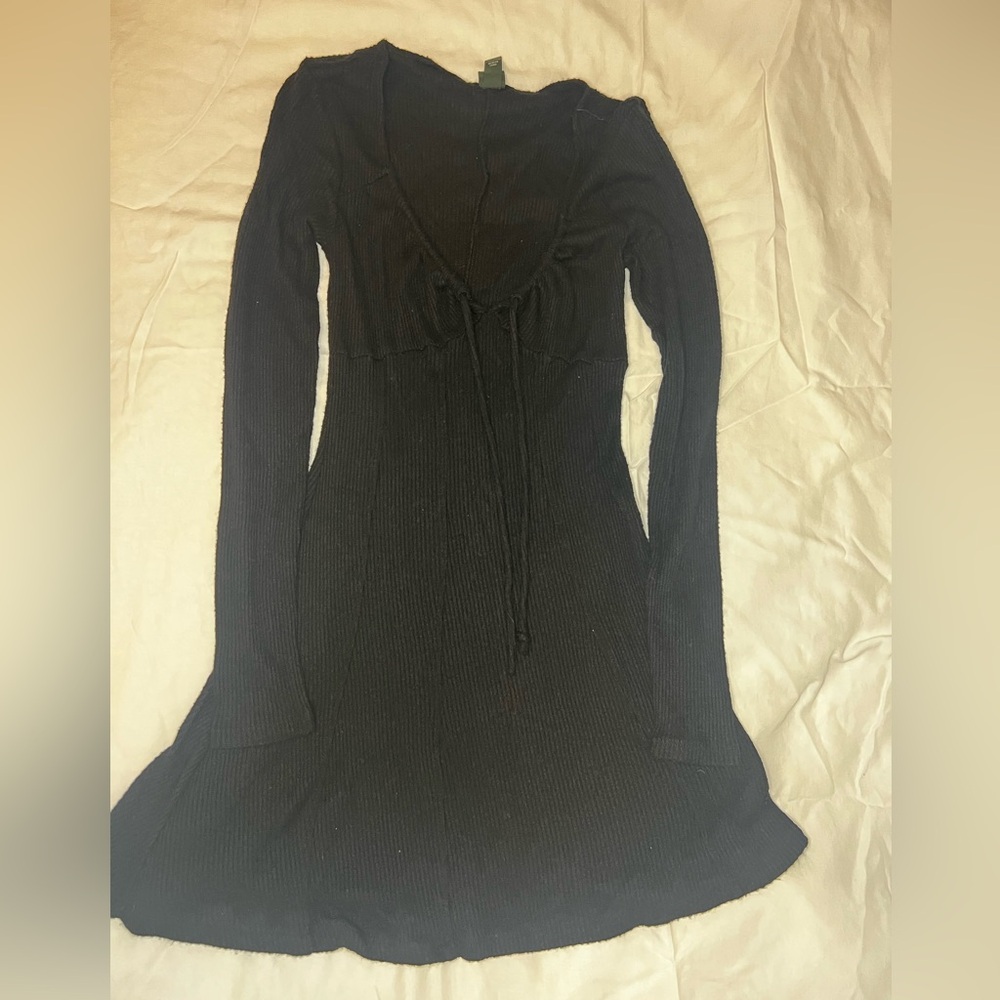 Wild Fable Black Long-Sleeve Dress
